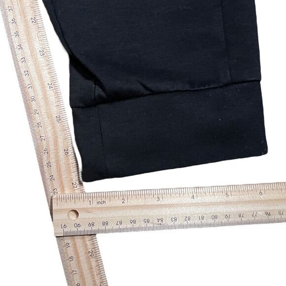 FILA M Y2K Streetwear Joggers Black Slim-Tapered Athletic Pants - Picture 4 of 5